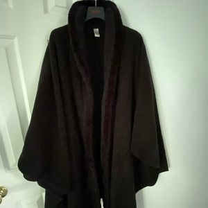 Worthington Fleece Wrap Coat